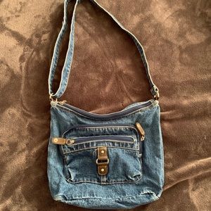 LIKE NEW WITHOUT TAGS Blue Jean Denim Bag
